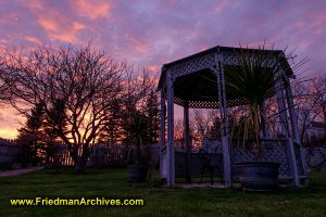 Gazebo Sunset