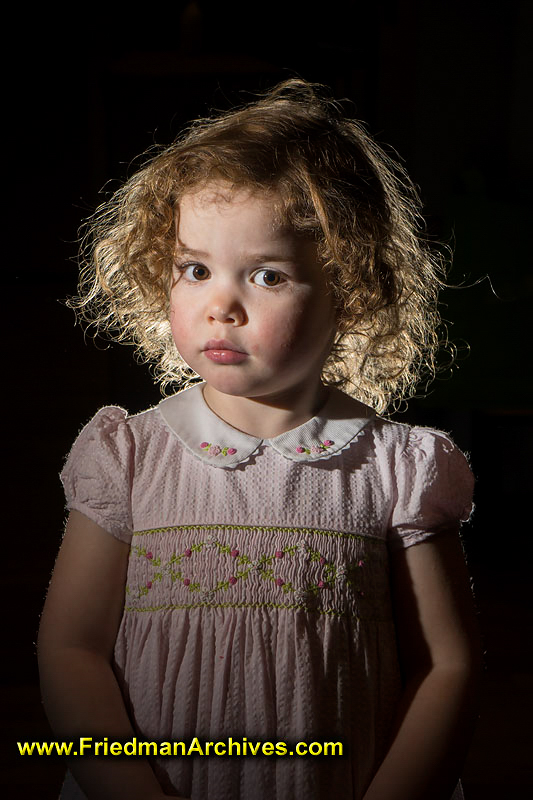 Girl Portrait Hair Light