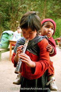 Girl and Flute