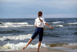 Girl by Shore