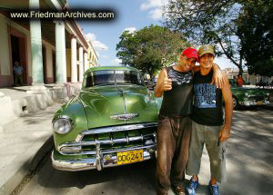 Green Chevy and Owners