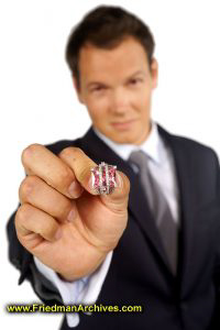 Groom Holding Ring