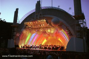 Hollywood Bowl Yellow Orange Lights