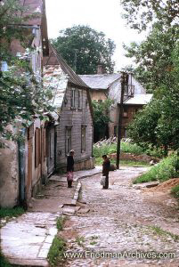 Latvian Cobblestone Street