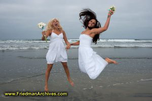 Leaping at the Beach