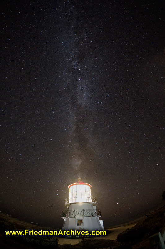 Lighthouse Vertical with Stars