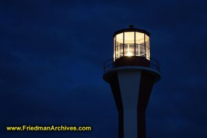 Lighthouse light and Blue Sky