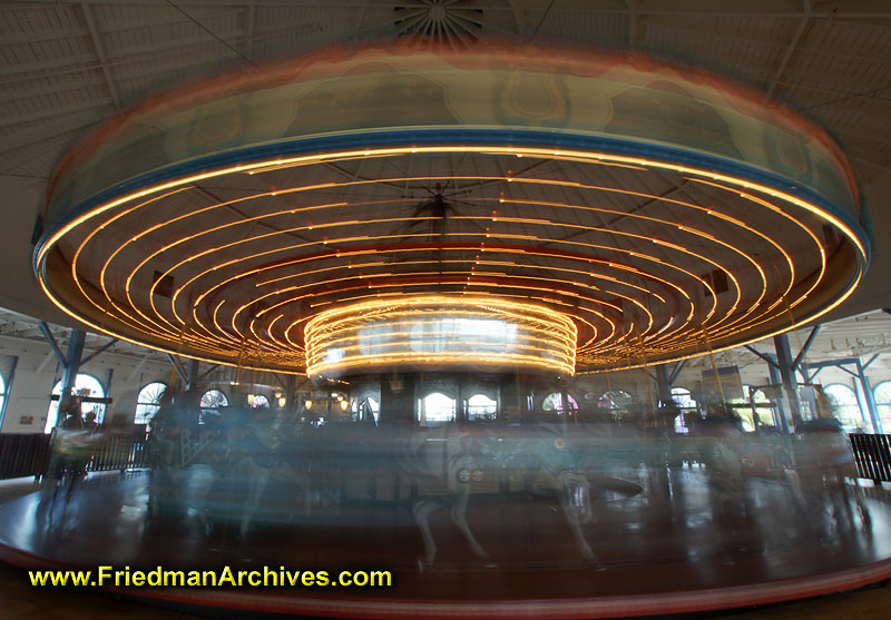 Merry go round in slow motion