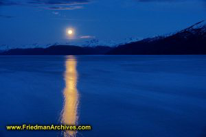 Moonglow over Mountains