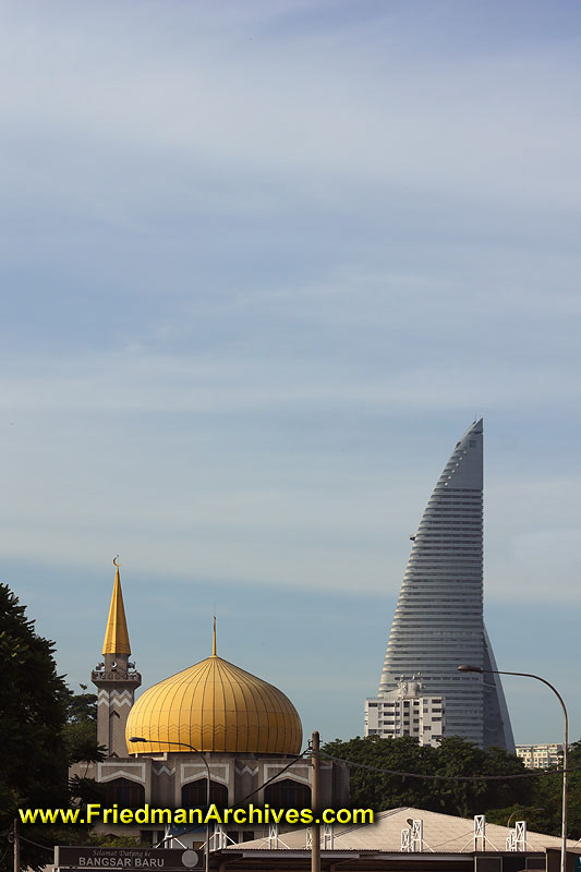 Mosque and Skyscraper