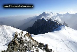 Mountainscape with Climbers