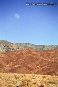 Pastel Moon and Mountains