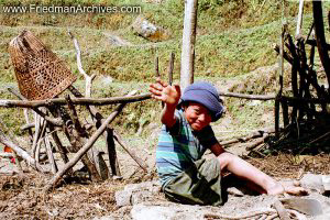 Nepal Images - Boy Waving