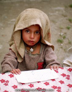 Nepal Images Girl with Towel