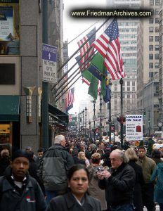 Busy NY street