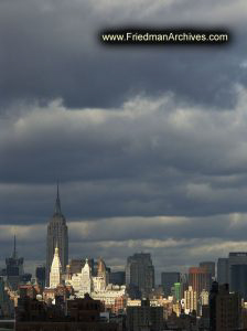 City Skyline with Clouds