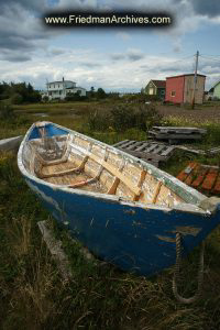 Boat in Storage in Field