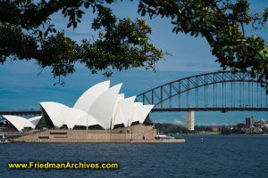 Opera House and Harbor Bridge - Blue Sky