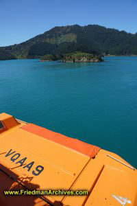 Orange Lifeboat on Ferry