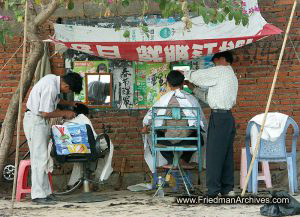 Outdoor Haircut