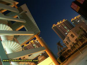 Sanya Buildings at Dusk