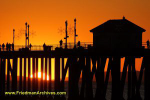 Pier Silhouette at Sunset