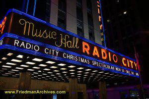 Radio City Music Hall Sign