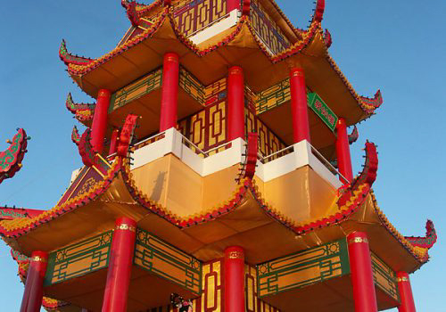 Red Pagoda Building