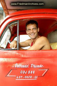 Red Truck Driver Portrait