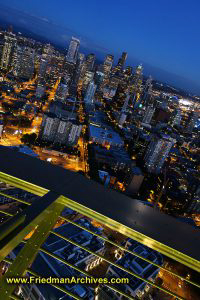 Seattle from Space Needle (Vertical)