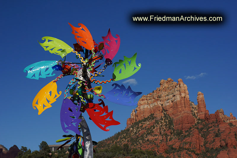 Sedona Colorful Windmill