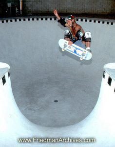 Skateboard Images - Fly across opening in pool