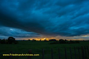 Sunset in the Field