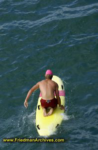 Surfboard in the Water