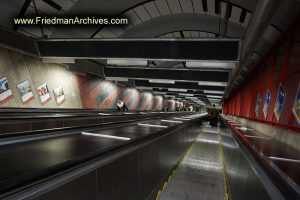 Sweden Subway Escalator
