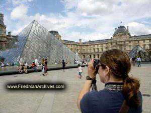 Tourist at the Louvre