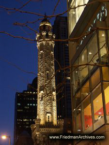 Water Tower at Dusk