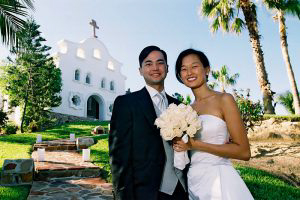 Wedding Sampler Bride, Groom, and Chapel