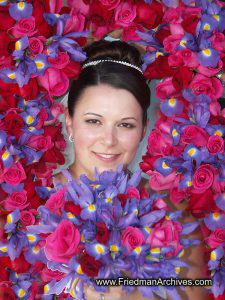 Bride and Flowers